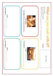 English Worksheet: what can you cook with it?
