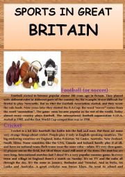 English Worksheet: Sports in Great Britain