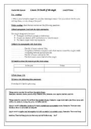 English Worksheet: lesson 24 DEATH OF THE SINGLE