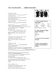 English Worksheet: Dont you worry child