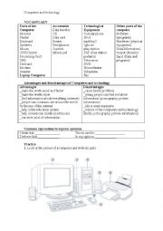 English Worksheet: Computers and technology