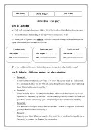 English Worksheet: smoking and health