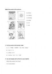 English Worksheet: weather