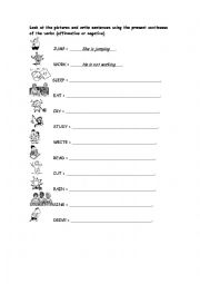 English Worksheet: Present Continuous