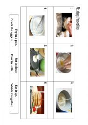 English Worksheet: Making pancakes