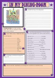 English Worksheet: My dining-room