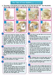 English Worksheet: PETER RABBIT (last episode)