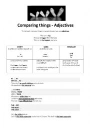 English Worksheet: Adjectives and Adverbs - Comparative and Superlative Forms