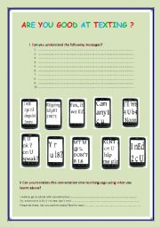Are you good at texting?