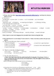 English Worksheet: My Little Princess, dating TV show in the UK
