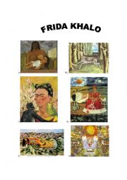 English Worksheet: FRIDA KHALO