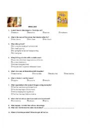 English Worksheet: The Help! movie quiz