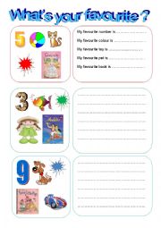 English Worksheet: Whats your favourite?