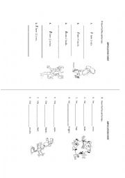 English Worksheet: Have-has