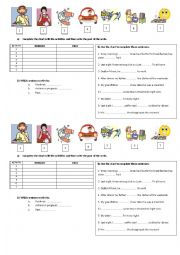 English Worksheet: Present simple, continuous or past?