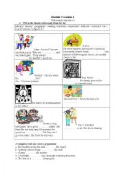 English Worksheet: Alys school