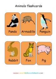 English Worksheet: Animals flashcards 3