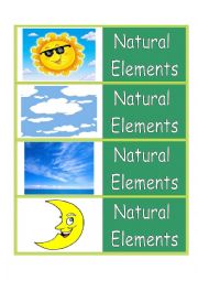 Natural Elements Flash Cards