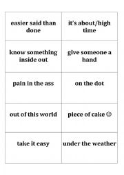 Memory game Idioms