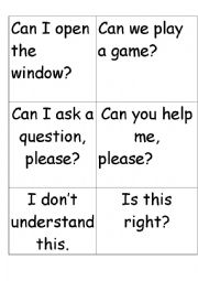 CLASSROOM PHRASES