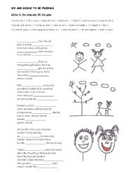 Wonder - We are gonna be friends - Lyrics worksheet