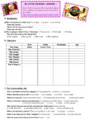 English Worksheet: My Little Princess, Series 1, episode 1