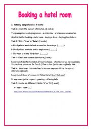 English Worksheet: 8th form mid term test 3 part 1 listening comprehension