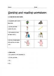 English Worksheet: Adjectives spelling