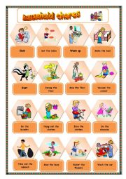 English Worksheet: Chores