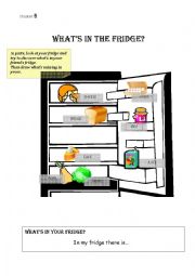 English Worksheet: WHATS INTHE FRIDGE? (PART 2)