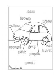 English Worksheet: Colors