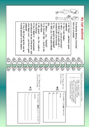 English Worksheet: my last weekend