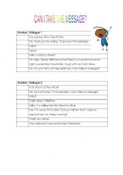 English Worksheet: Telephoning conversations 