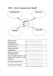 English Worksheet: Write about yourself