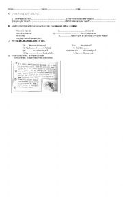 English Worksheet: Test