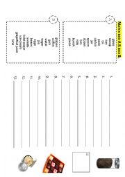 English Worksheet: Containers-Food (a cup of coffee, a jar of jam, etc)