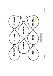 English Worksheet: Colours