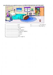 English Worksheet: There is, there are