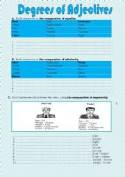 degrees of adjectives