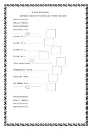 English Worksheet: SONG: