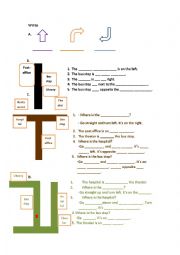 English Worksheet: Basic directions