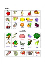 Food/fruit vegetables.meat.fish and dairy products