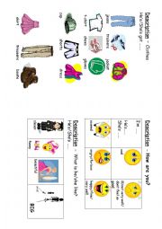 English Worksheet: clothes and feelings