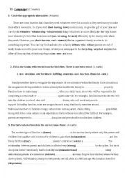 English Worksheet: 3th form tasks