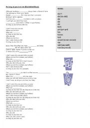 Song: Fill in the VERBS (Backstreet Boys - As long as you love me)
