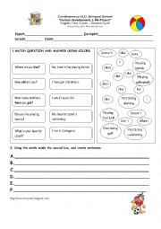 English Worksheet: survey about personal information