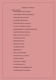 English Worksheet: PASSIVE VOICE