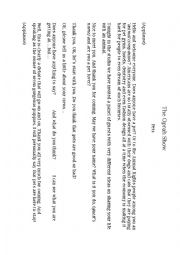 English Worksheet: The Oprah Show - Pets