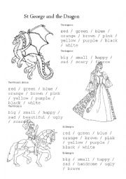 English Worksheet: St Georges Day Worksheet