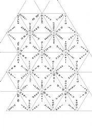 English Worksheet: Triominos - irregular verbs Set 1